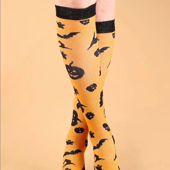 Halloween Thigh High Socks - Picture 3 of 3